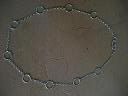 Silver Chain with Silver Circles Necklace