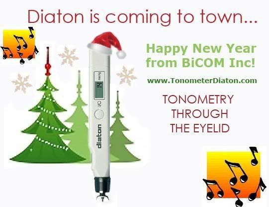 holidays greetings from BiCOM- tonometer