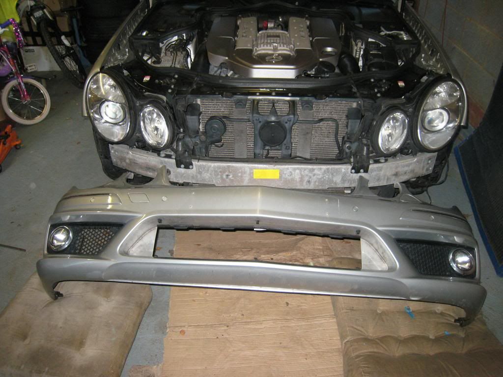 Mercedes w211 bumper strip removal
