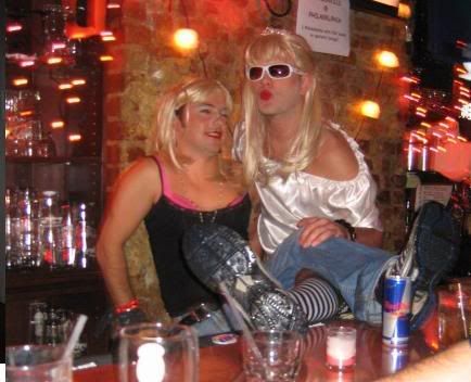  up and your 2 Irish bartenders are dressed as Paris and Nicky Hilton.