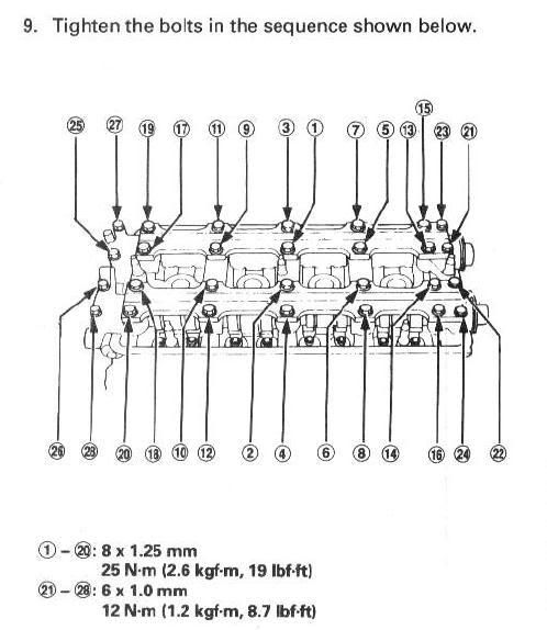 98 Honda prelude head bolts #6