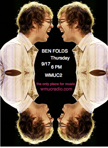 Ben Folds Interview - Thursday 9/17, 6 PM - WMUC2