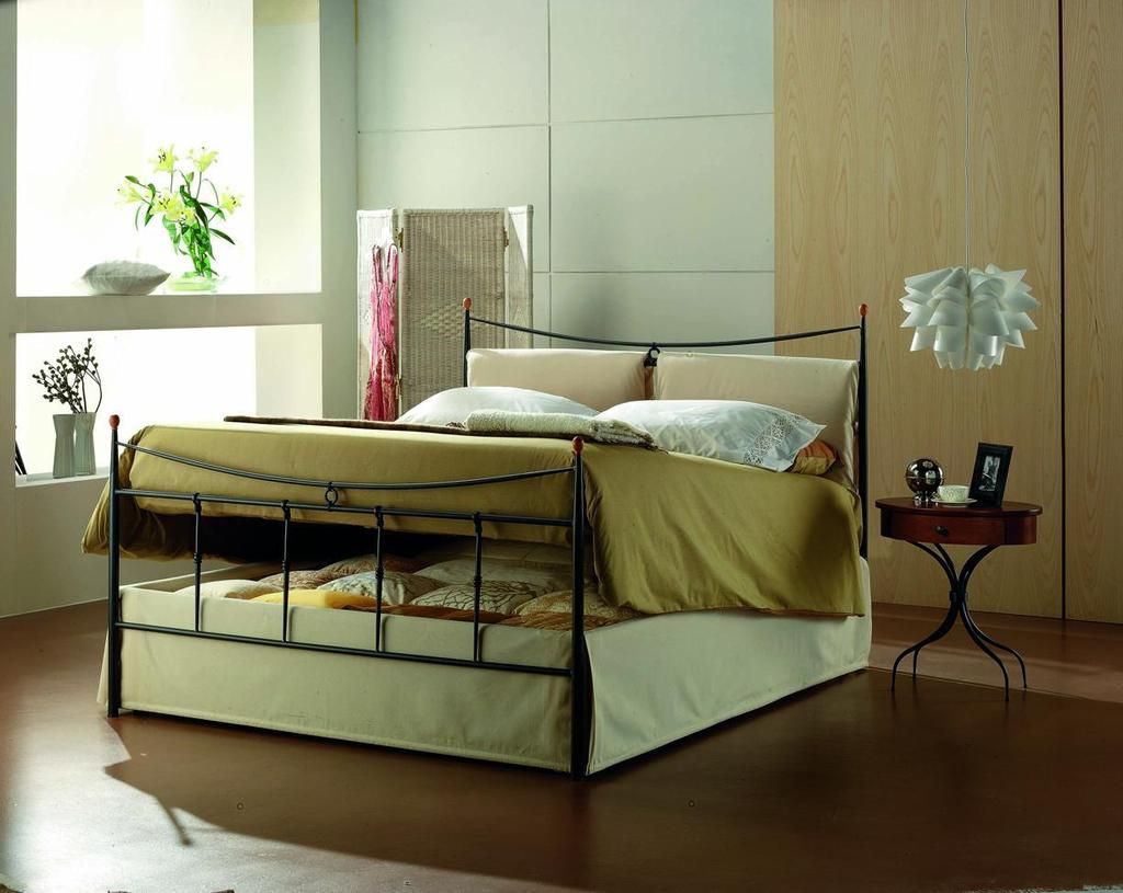Letto contenitore ferro battuto: letto in ferro matrimoniale con ...