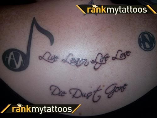 music tattoo. music tattoo.