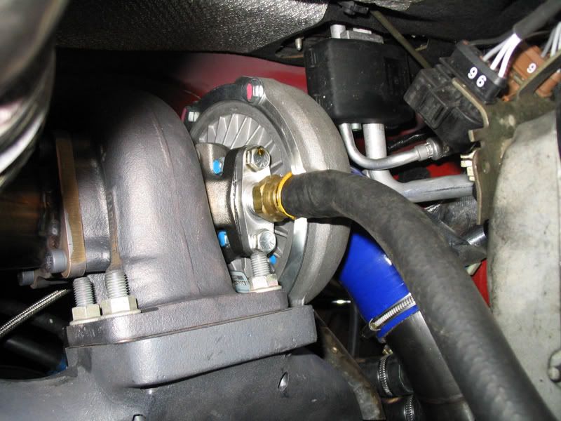 How to install turbo oil feed line honda #5