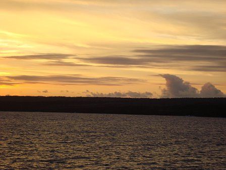 Sunset over Isla Genovesa