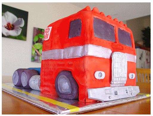 Crea tu torta Transformers de Optimus Prime Crea tu torta Transformers de Optimus Prime