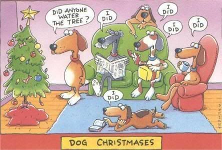 Funny Dogs Christmas Tree