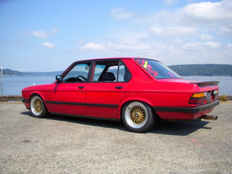 Basically my car will have euro bumpers on SILVER not gold 16 BBS Rs 