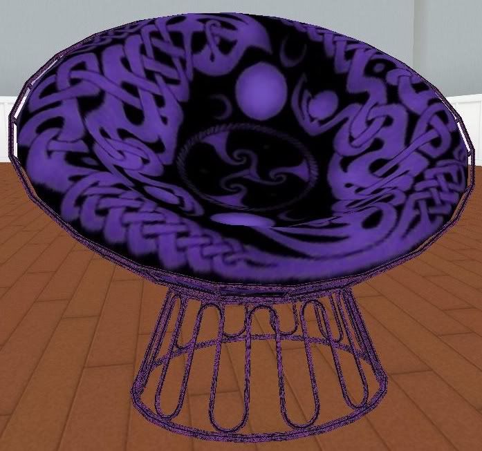 Celtic Purple round cuddle chair