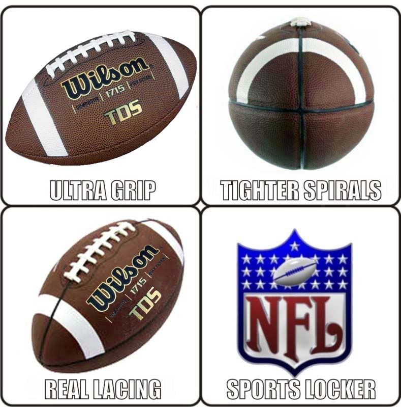 Wilson TDY Composite Leather Ultra Grip NFL American Football Ball £29.