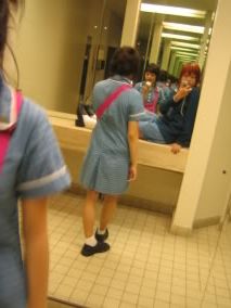 Me and Kellie being bored again in the toilet lOlz.taking pics from the mirror -0-''B.O.R.E.D