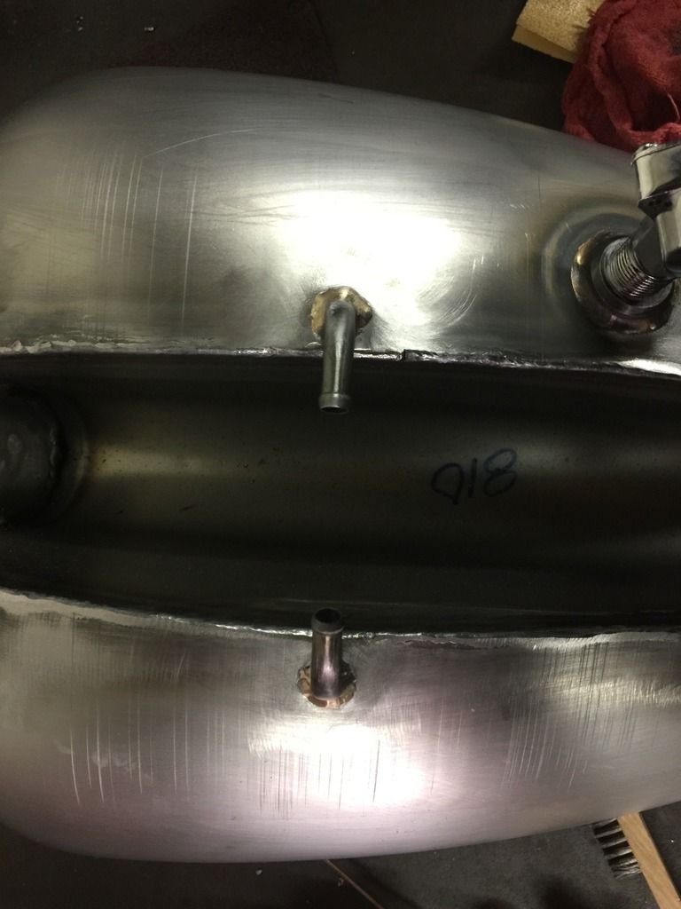 TIG Brazing gas tank with silicone bronze ChopCult