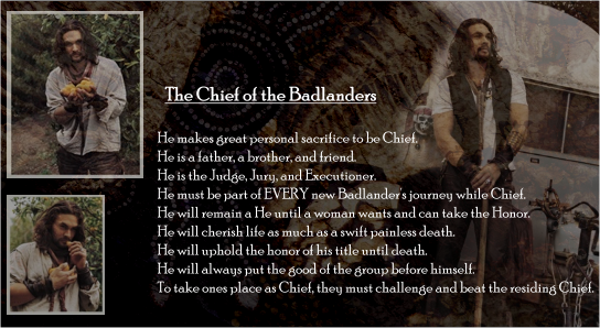 ... being Chief is the greatest honor, and heaviest burden ...