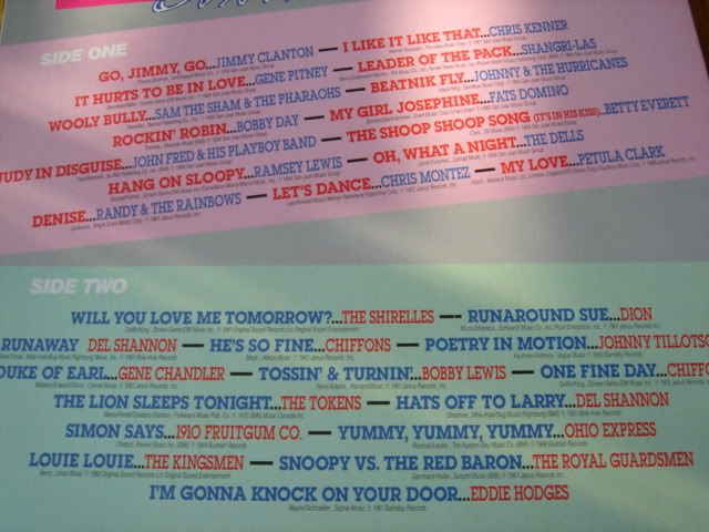 Dells,Chiffons,Fats Domino And Others Sixties Mix LP