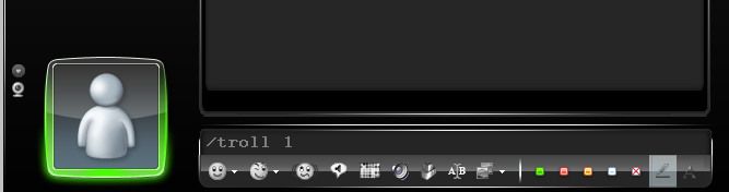 Type /troll #, press enter.