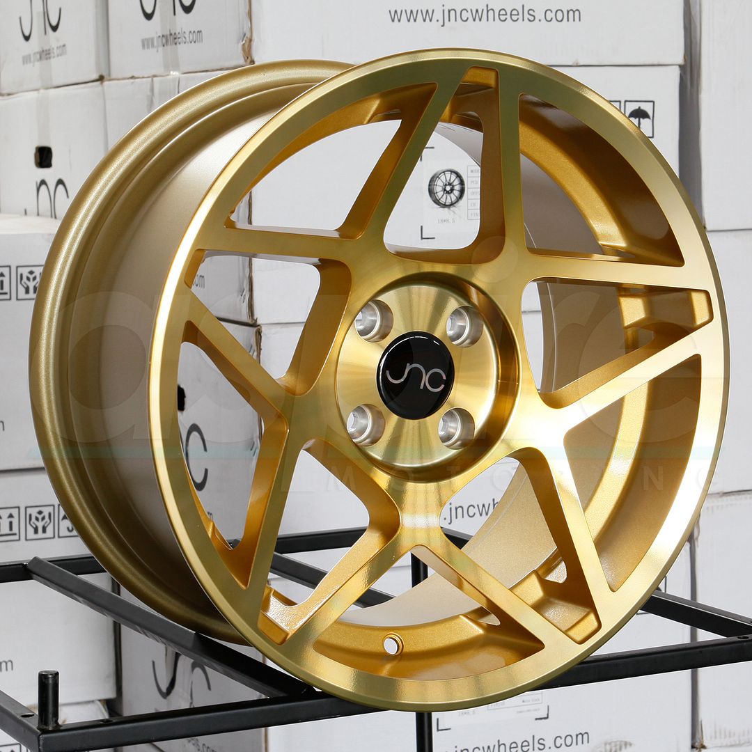 16x8 JNC JNC049 049 4x100 25 Transparent Gold Wheel Rim set(4) eBay