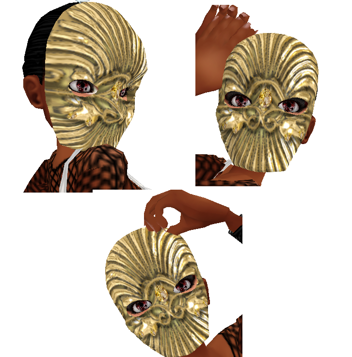 Gold Mask Lady Warrior IMVU