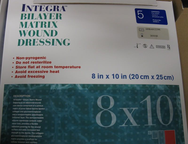 integra03 bilayer matrix wound dressing