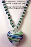 Green and White Necklace