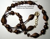 Asymetric Brown Necklace