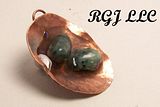 Copper,Pendant,Emerald,Cabochon,Lapidary,Metalsmithing,Artisan