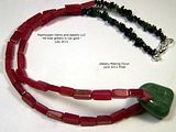 Nedklace,Aventurine,Ruby,Tourmaline,Handmade,Unique