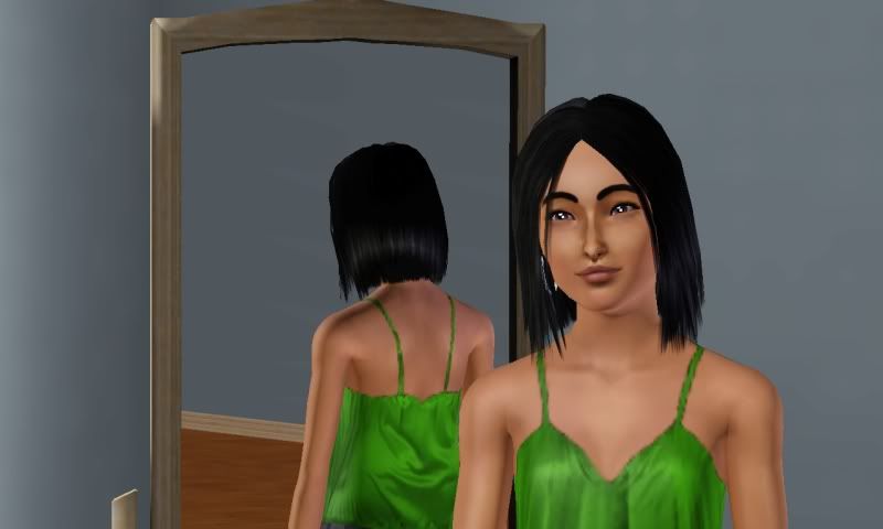 Black Hair Tan Skin. lack hair and tanned skin