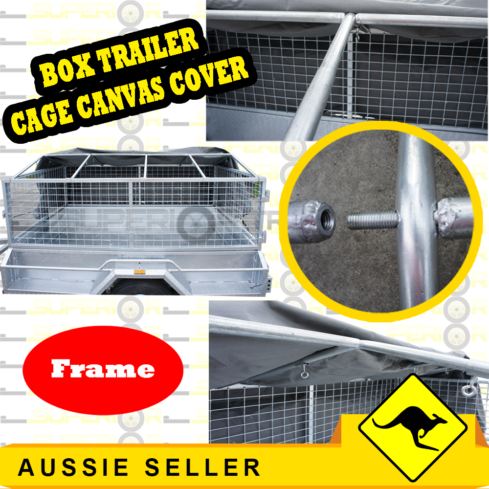 7X5 TRAILER CAGE CANVAS COVER (900mm) eBay