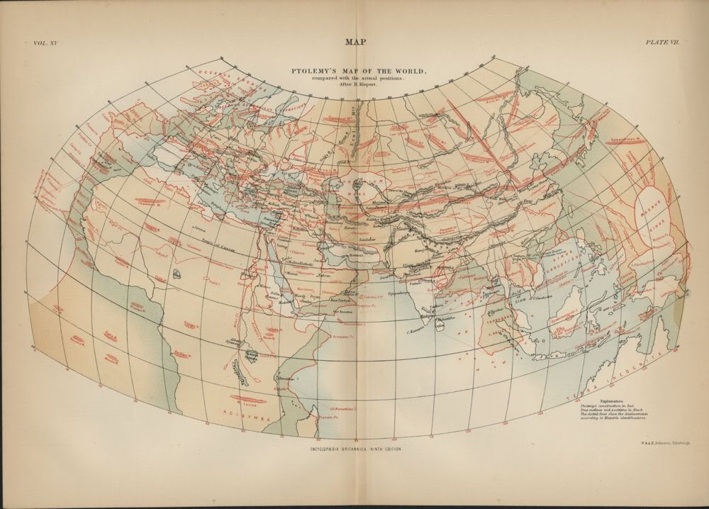 When Did Ptolemy Create The Map Of The World - Map Of World