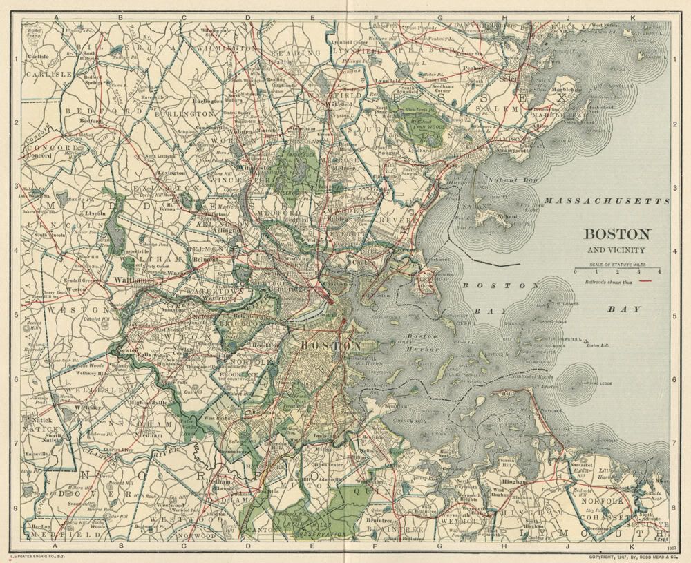 Suburbs Of Boston Map