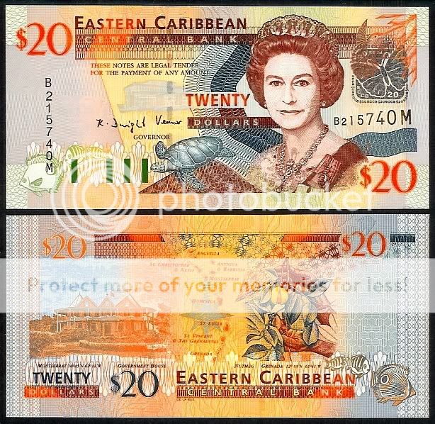 East Caribbean States Montserrat 20 Dollars 2003 UNC