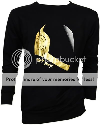 Daft Punk Gold Helmet DJ Electro Tee Sweater Jacket