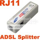 2x RJ11 Telephone Phone Fax Y Adapter Divider Splitter  