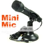 5mm Mini Studio Speech Mic Microphone w/Stand VOIP  