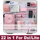 22 in1 Pack Game Starter Kit For Nintendo DSi/Lite Blue  