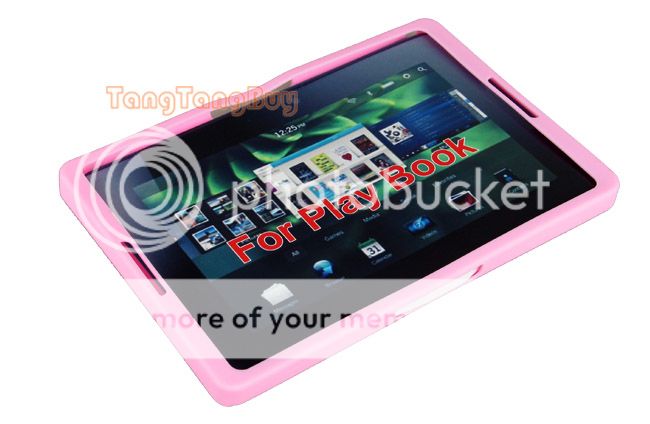Pink Silicone Skin Case Cover For Blackberry PlayBook  