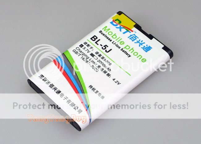   Capacity BL 5J Battery For Nokia 5230XM 5232 5238 5800XM N900 X6 C3 X9