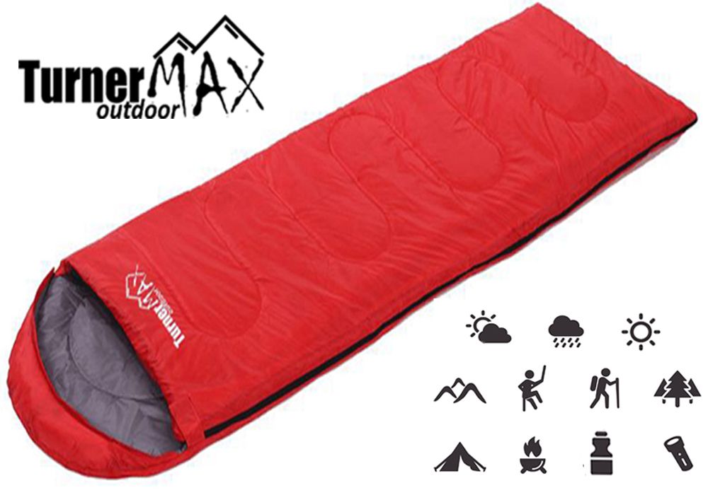 Sleeping Bag Single Person Zip Hiking Camping Suit Case Envelope Waterproof US