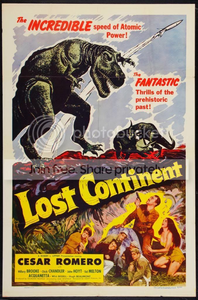 Lost Continent 1951 posters and lobbies