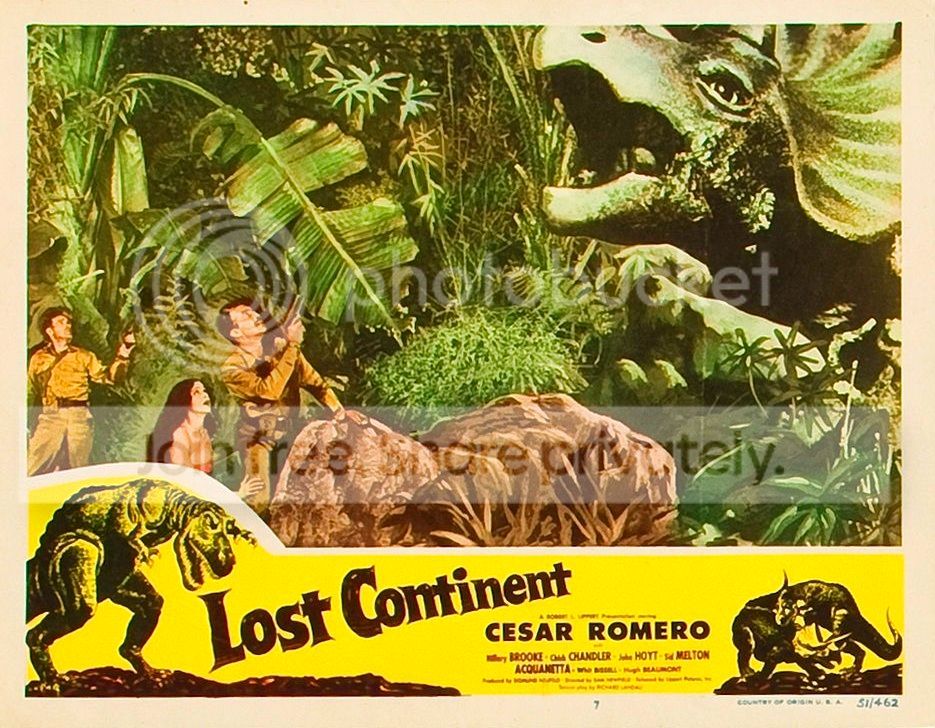 Lost Continent 1951 posters and lobbies