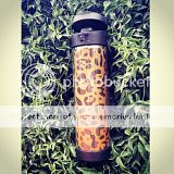 Cheetah Style Glasstic Shatterproof water bottle.