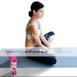 Yoga with the Glasstic Shatterproof Water Bottle.
