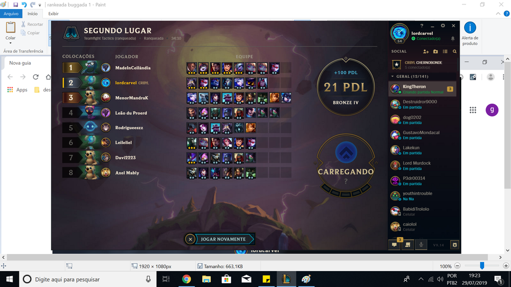 depois da partida 5. olha os pontos somados e o total