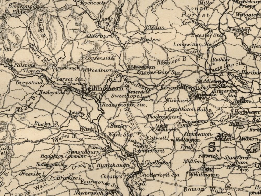  County England Detailed 1889 Map Showing Towns Cities RRs